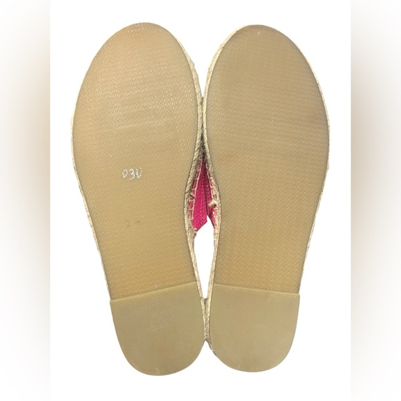 J. McLaughlin Pink Peony Tropical Aries Leather Slide Sandals sz 7.5 - Picture 6 of 12